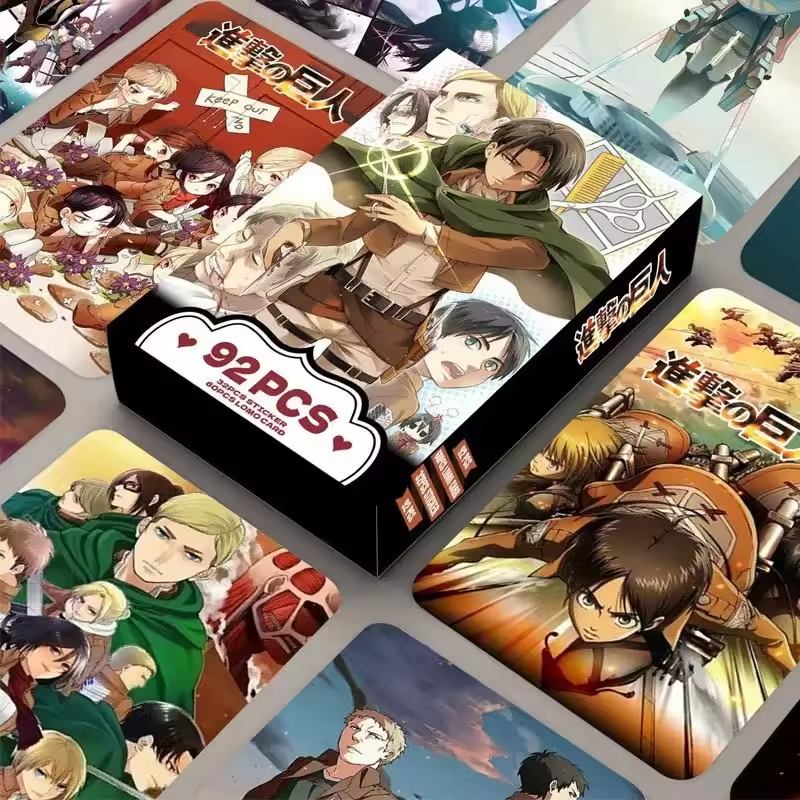 Attack on Titans Lomo Cards (60 Cards + 32 Stickers)