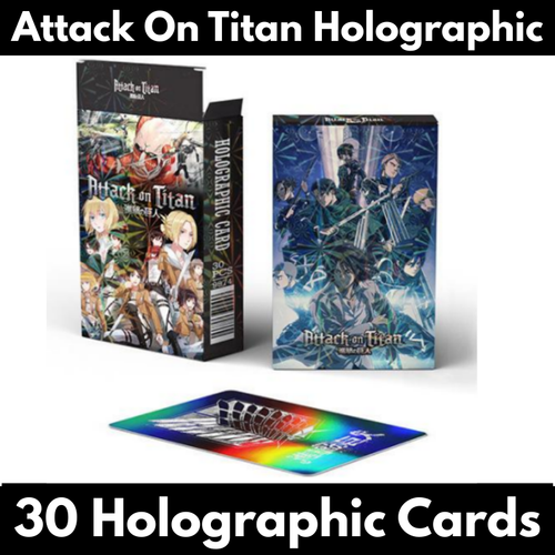 Attack On Titan Holographic Lomo Cards (30 Holographic Cards)